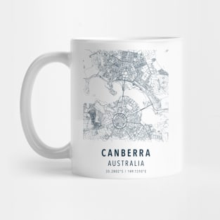 canberra simple map Mug